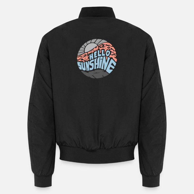 Hello Sunshine! Summer, sun, holidays - Unisex Bomber Jacket - black