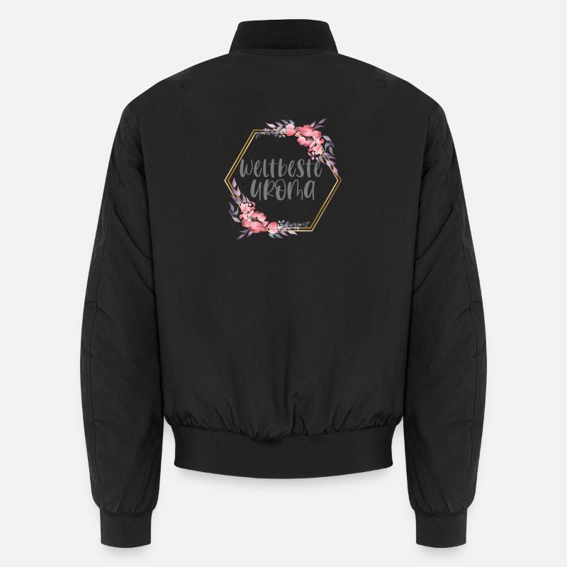 Weltbeste Uroma Urgroßmutter Geschenk - Unisex Bomberjacke - Schwarz