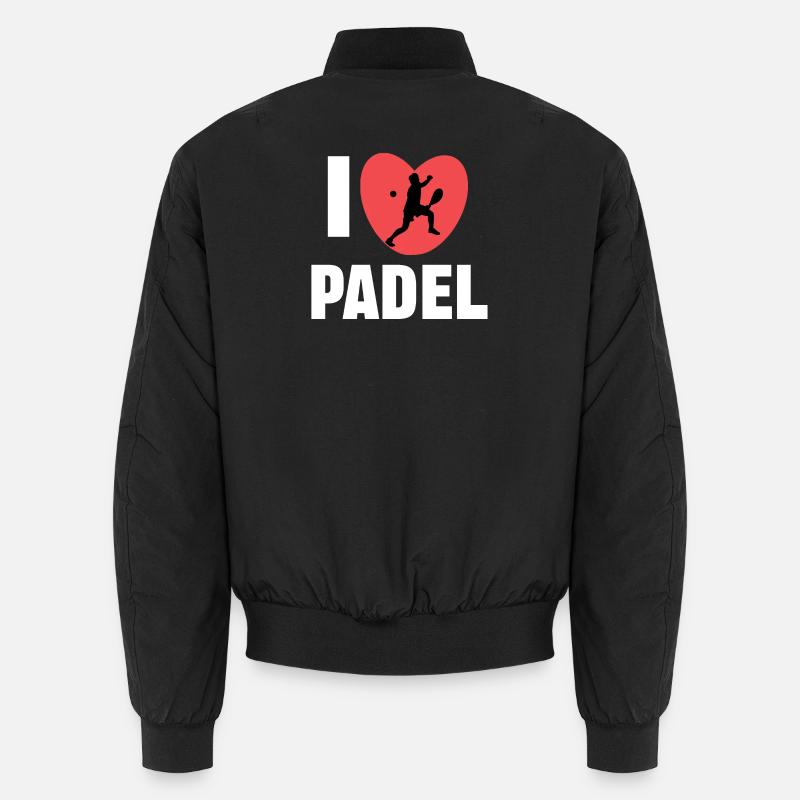 Heart Player Training J’adore la déclaration de padel Bomber unisexe