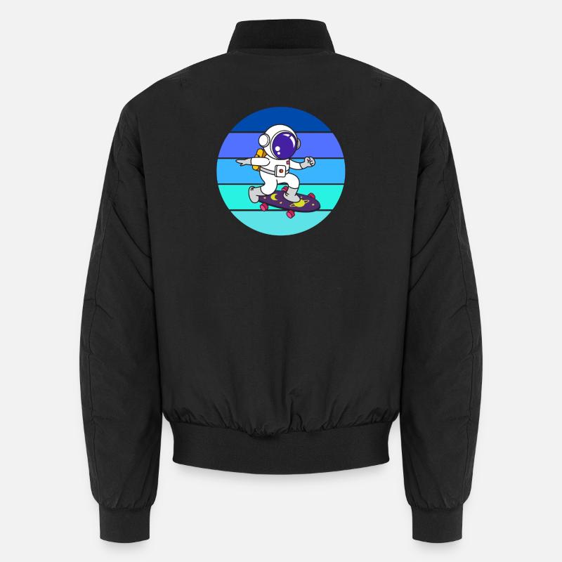 spaceman, astronaute, fusée Bomber unisexe
