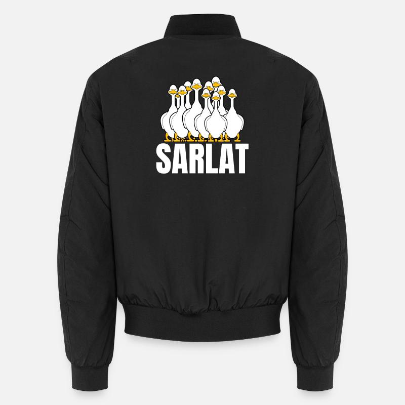 Sarlat, foie gras, duck - Unisex Bomber Jacket - black