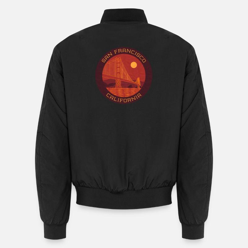 San Francisco | Golden Gate Bridge - Unisex Bomber Jacket - black