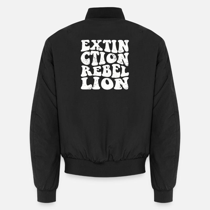 Extinction Rebellion Retro white Unisex Bomber Jacket