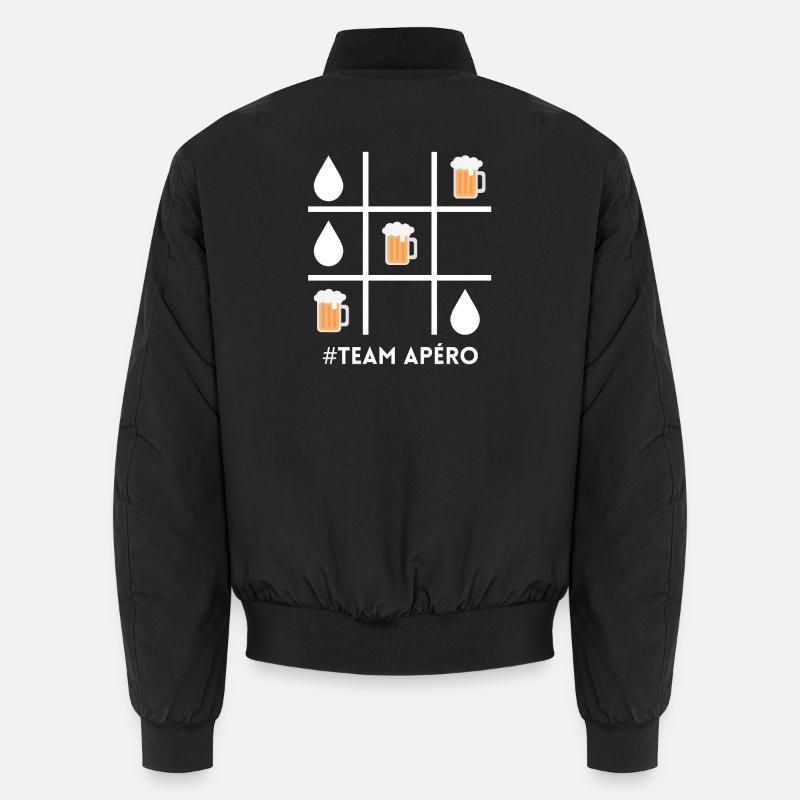 Aperitif team, beer, beer fan - Unisex Bomber Jacket - black