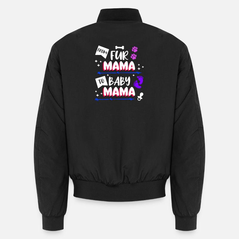 Schnuller Mama Statement Schwangerschaft Schwanger Unisex Bomberjacke
