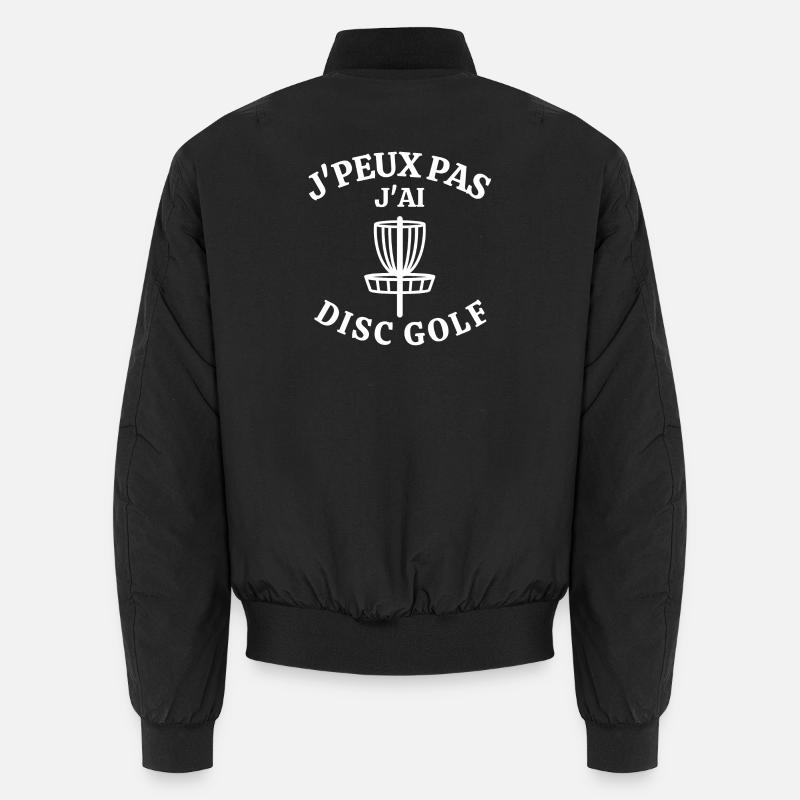 disc golf, disc, golf - Bomber unisexe - noir