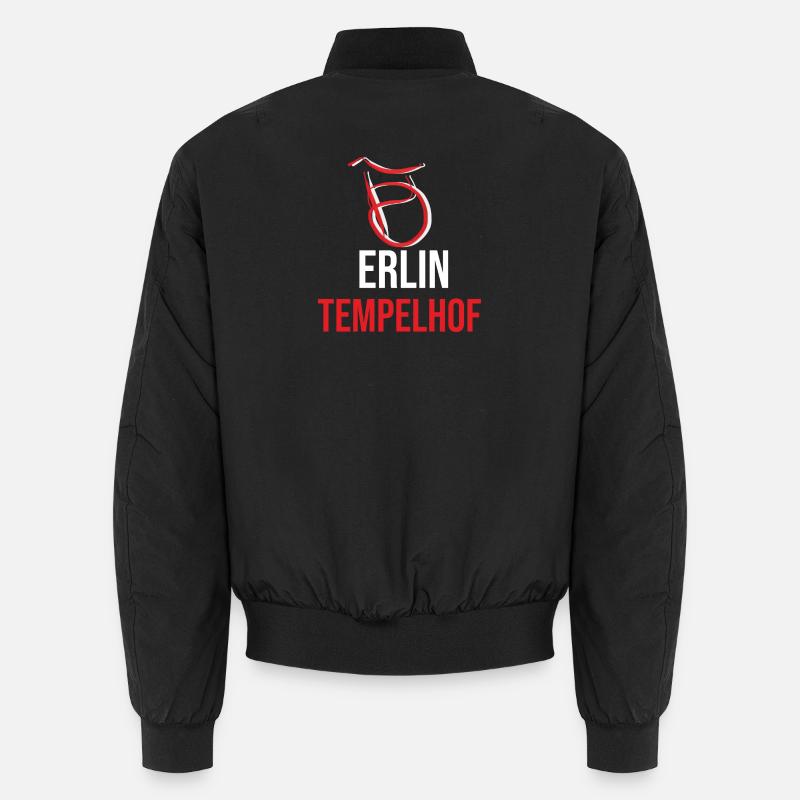 Berlin Tempelhof Souvenir - Unisex Bomberjacke - Schwarz