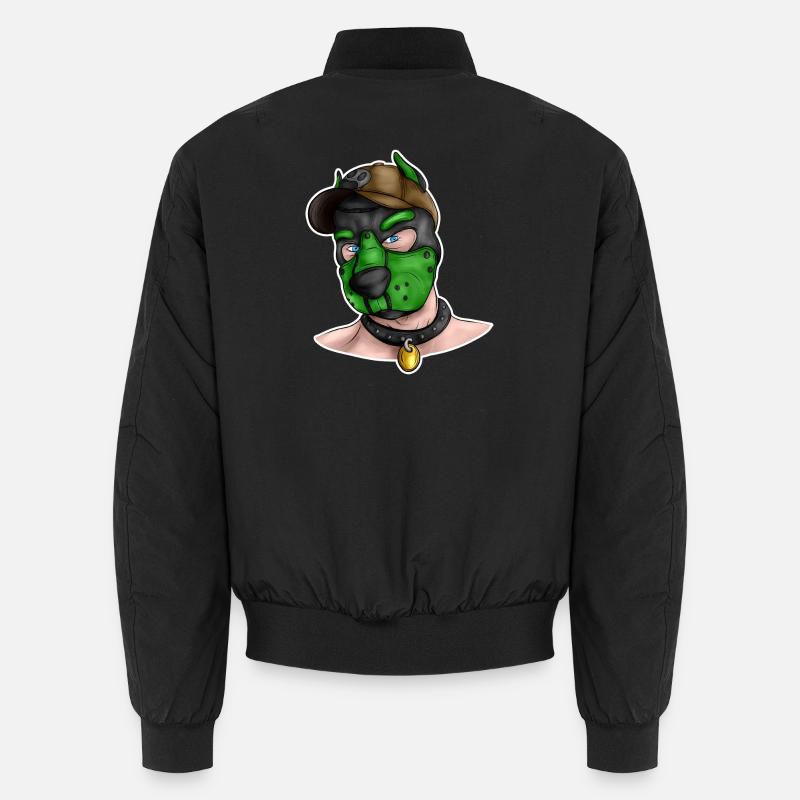 PupGreen - Unisex Bomber Jacket - black