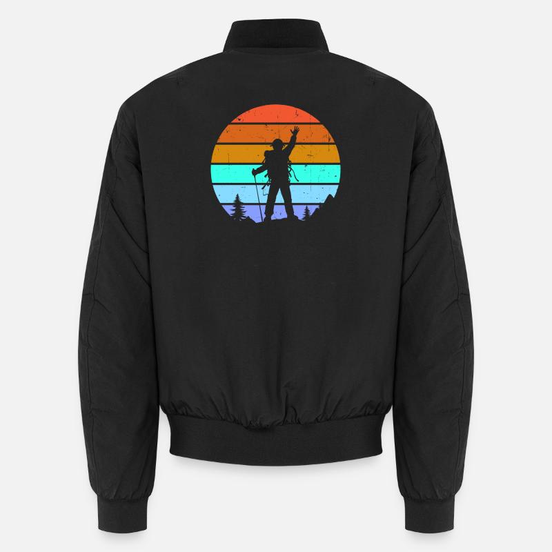 Mountaintops, mountaineering, hiking, hiking Unisex Bomber Jacket
