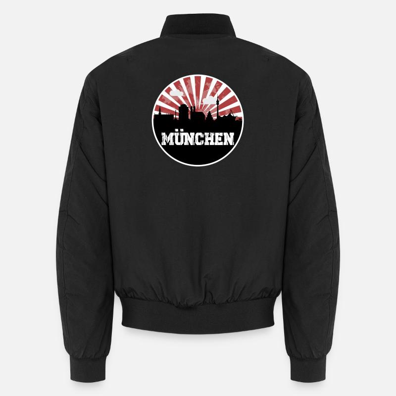 München Skyline Heimspiel - Unisex Bomberjacke - Schwarz