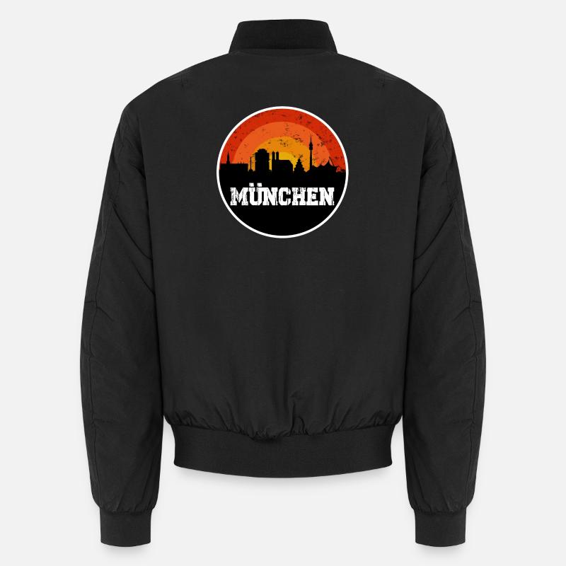Munich Skyline Original - Bomber unisexe - noir