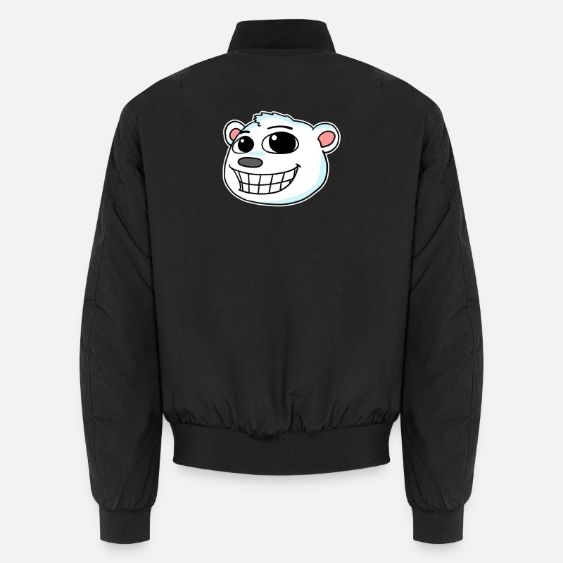 Polar Bear Head Unisex Bomber Jacket