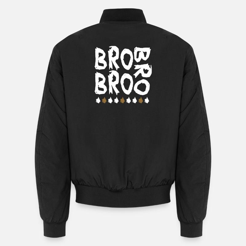 bro bro bro - Unisex Bomber Jacket - black