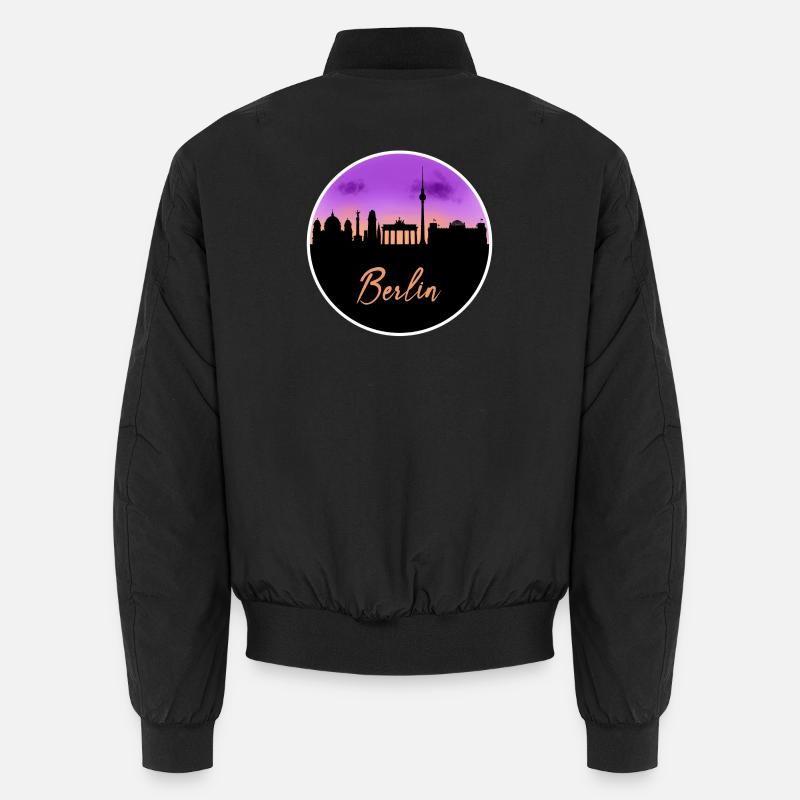 Berlin Fine Skyline Unisex Bomberjacke