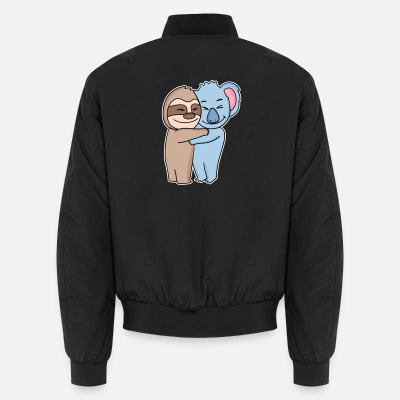 Sloth and koala hugging - hug Unisex Bomber Jacket
