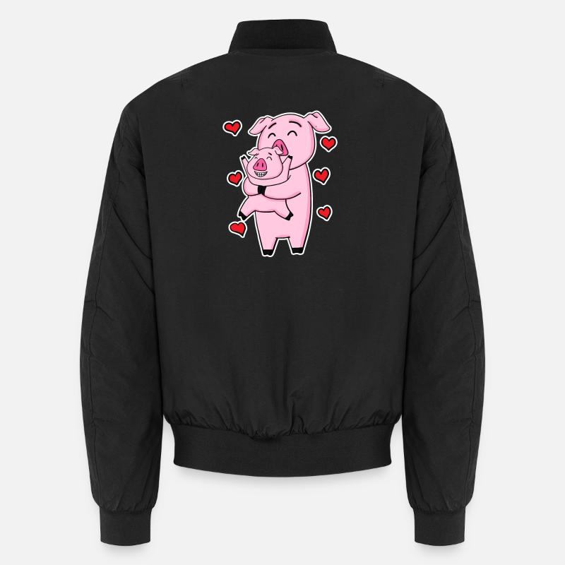 Famille de cochons - Cochon avec bébé Bomber unisexe