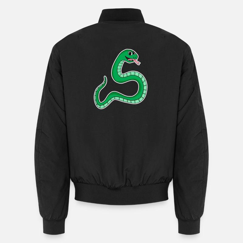 Snake - Green Snake Unisex Bomber Jacket