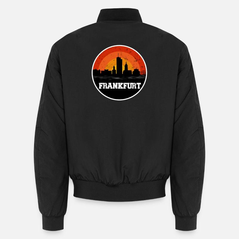 Frankfurt Skyline - Unisex Bomberjacke - Schwarz