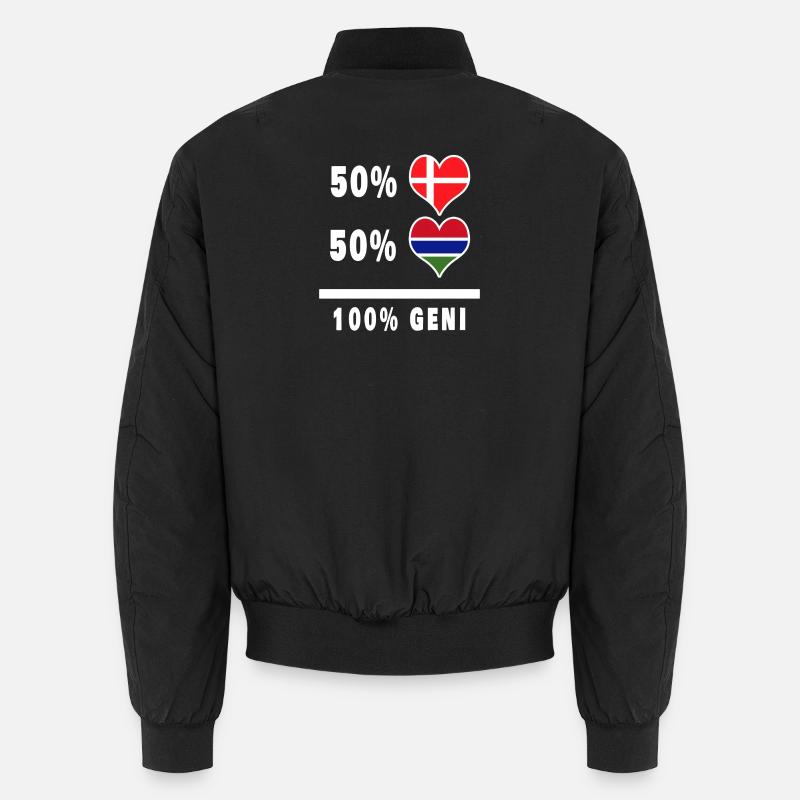 La Gambie et le Danemark 100% drapeau de génie Bomber unisexe