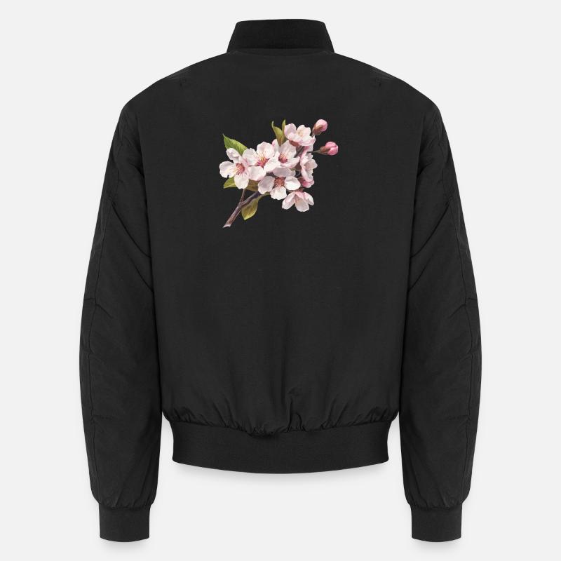 Pastellkirschblüten Unisex Bomberjacke