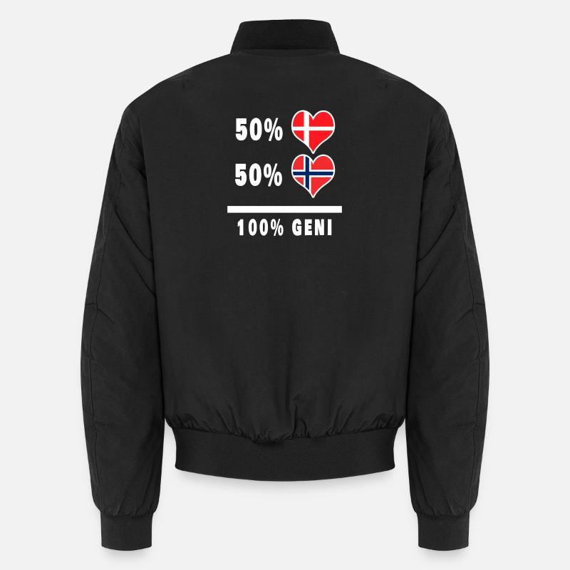 Norvège et Danemark 100% génie Drapeau Bomber unisexe