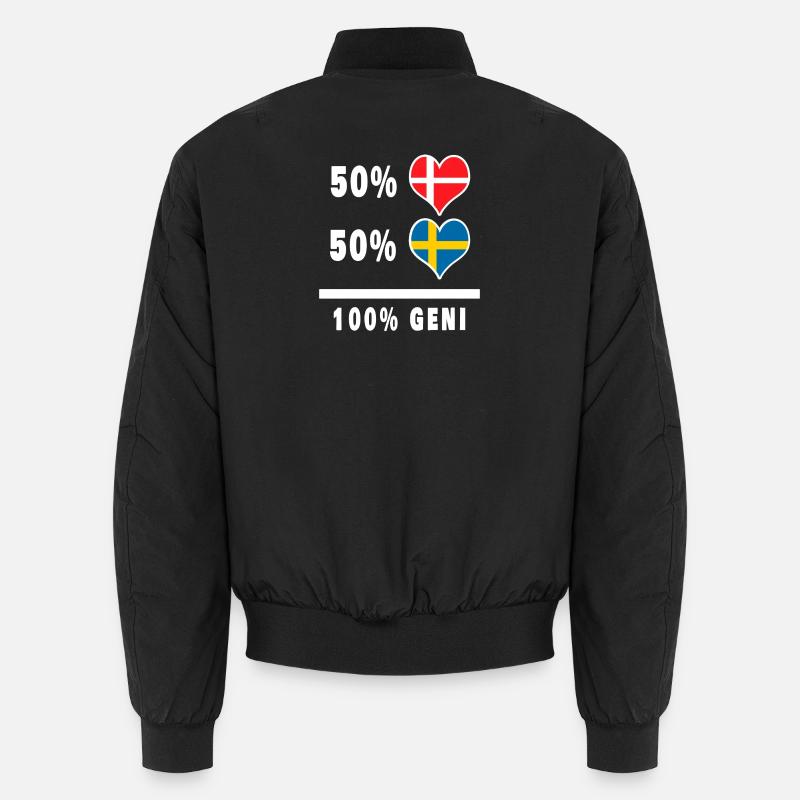 Drapeau 100% génie de la Suède et du Danemark Bomber unisexe