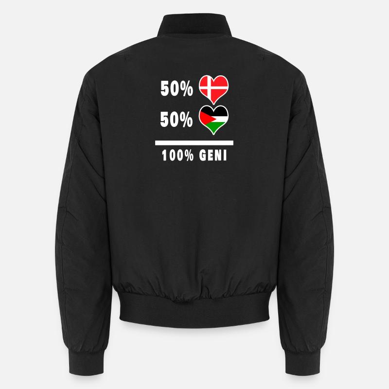 Palestine et Danemark 100% drapeau de génie Bomber unisexe