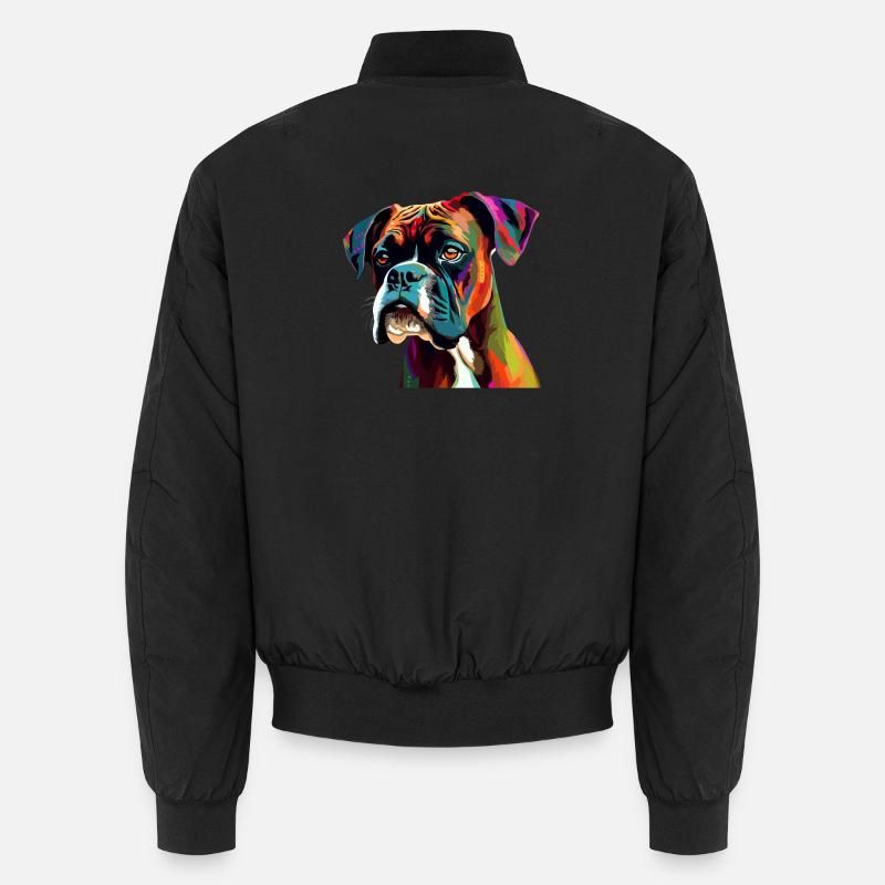 Boxer Dog Coloré Bomber unisexe