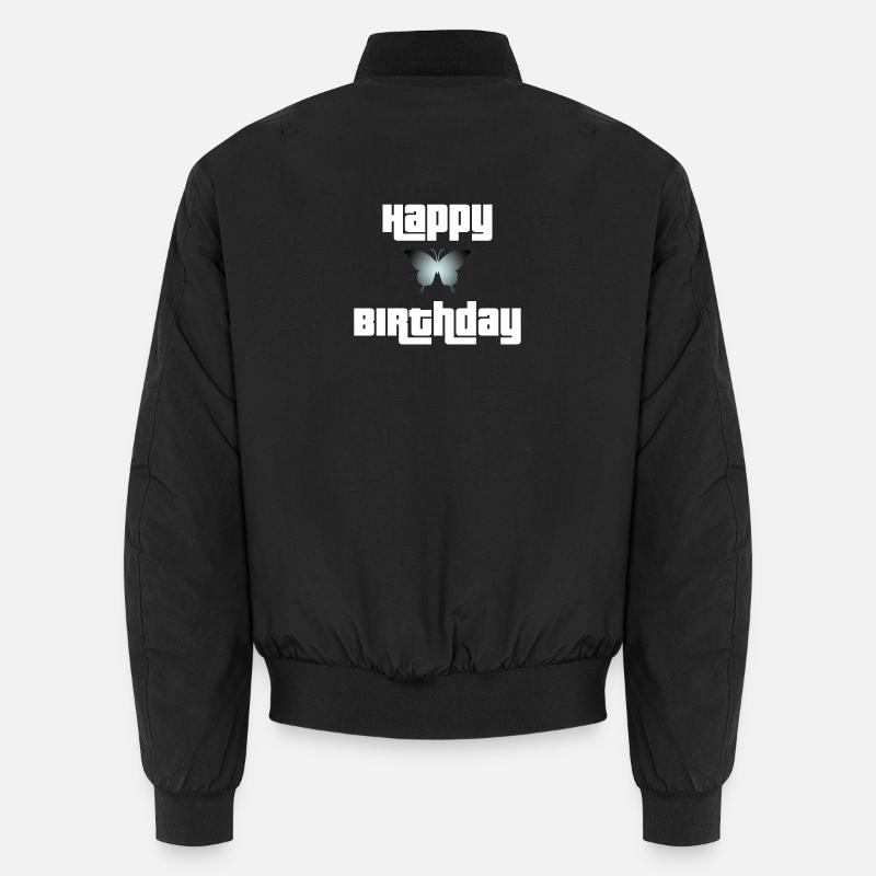 Joyeux anniversaire Butterfly Design Bomber unisexe