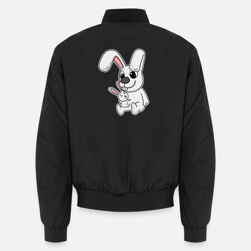 Famille de lapin - Lapin avec bébé Bomber unisexe