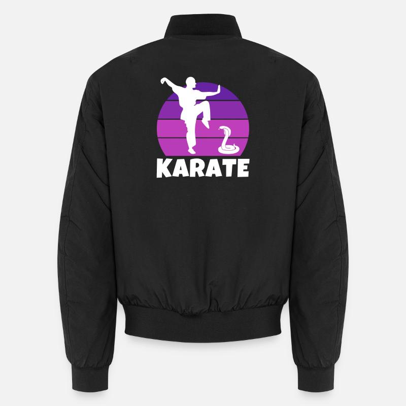 Karate, Karateka, Karatesport - Unisex Bomberjacke - Schwarz