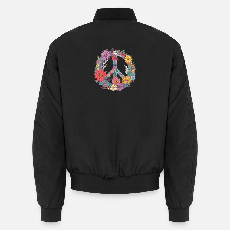Flowers Peace Unisex Bomber Jacket