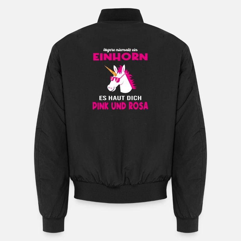 Einhorn ärgern lustiger Spruch Geschenkidee Unisex Bomberjacke
