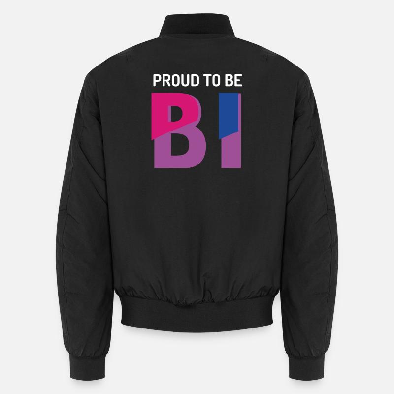 Proud To Be Bisexual - Unisex Bomber Jacket - black