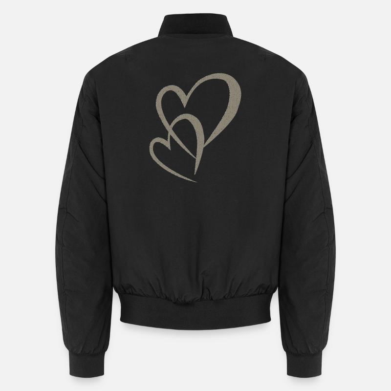 Hearts double tissue Unisex Bomber Jacket