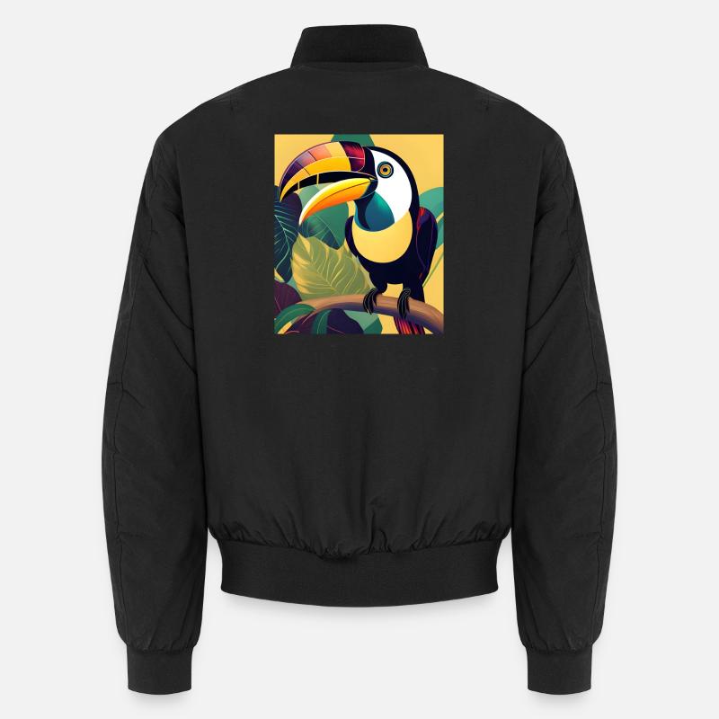 Toucan - Unisex Bomber Jacket - black