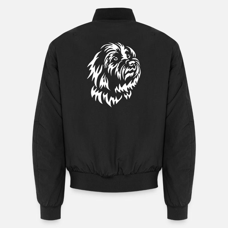 Coton de Tuléar Head « Black Edition » Bomber unisexe