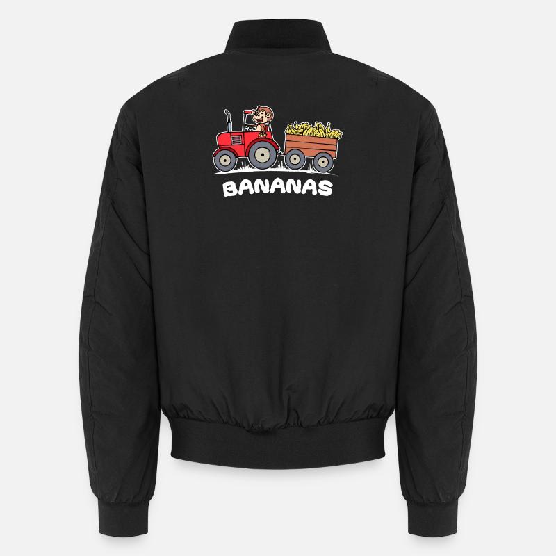 Traktor Bauer Spruch Feld Landmaschinen Ackerbau Unisex Bomberjacke