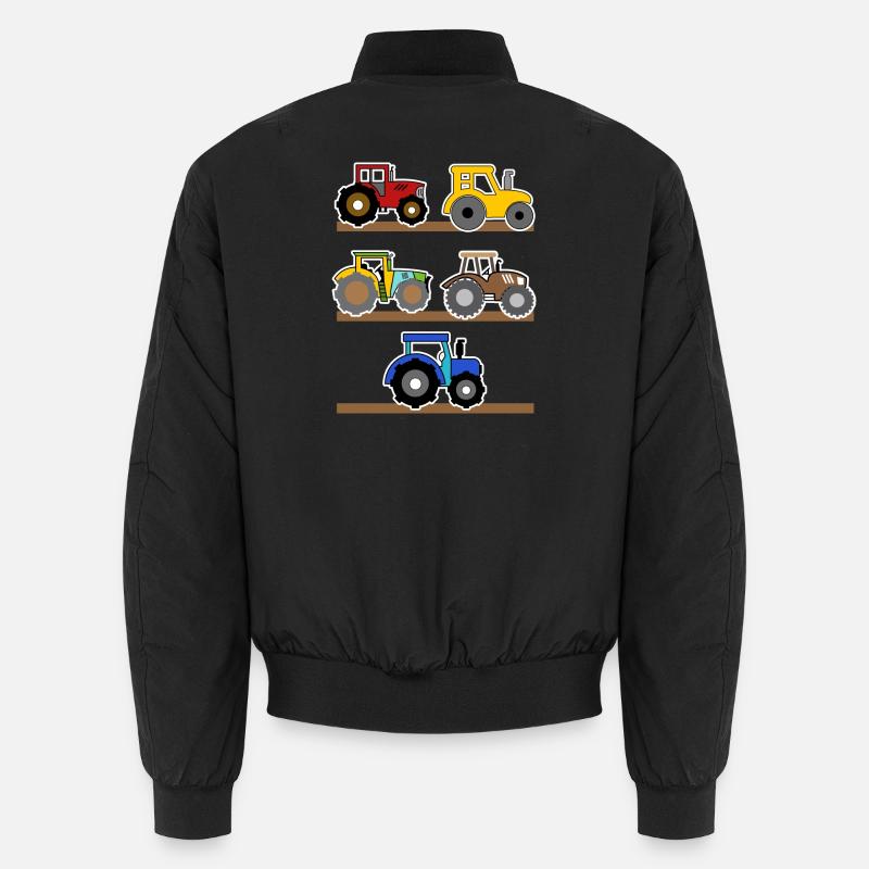 Landwirtschaft Landleben Ackerbau Traktor Bauer - Unisex Bomberjacke - Schwarz