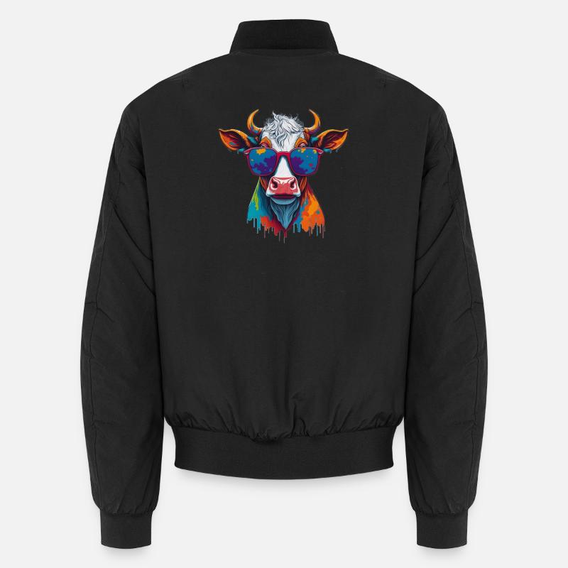 coole Kuh Unisex Bomberjacke