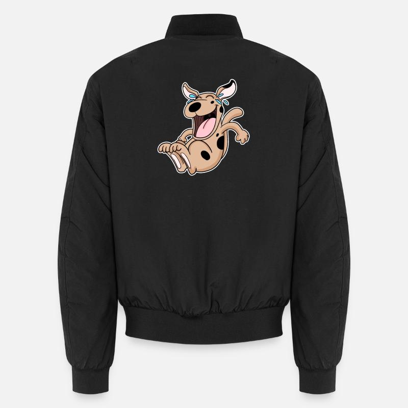 Lachender Hund Unisex Bomberjacke