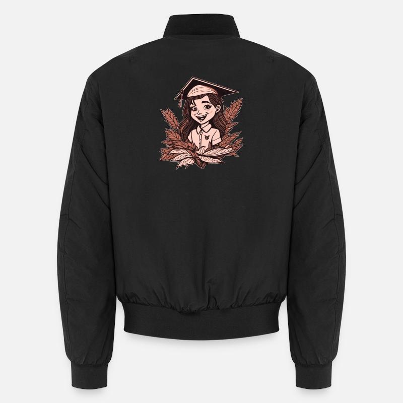 High school diploma, graduation, graduation - Unisex Bomber Jacket - black