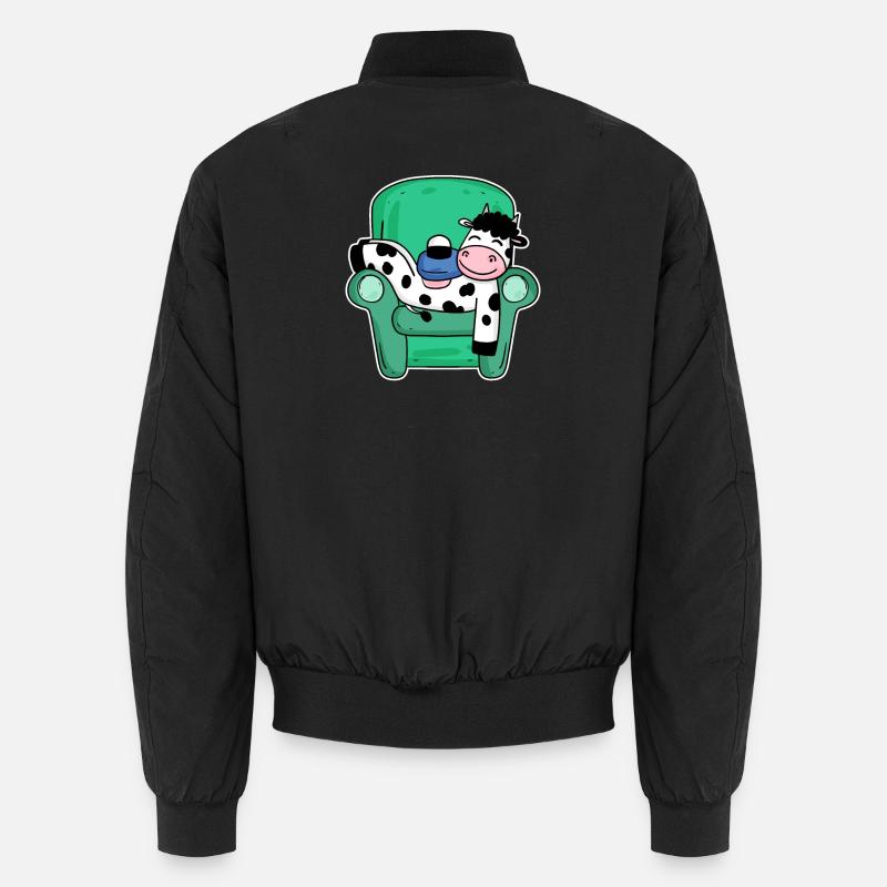 Schlafende Kuh - eine müde Kuh Unisex Bomberjacke