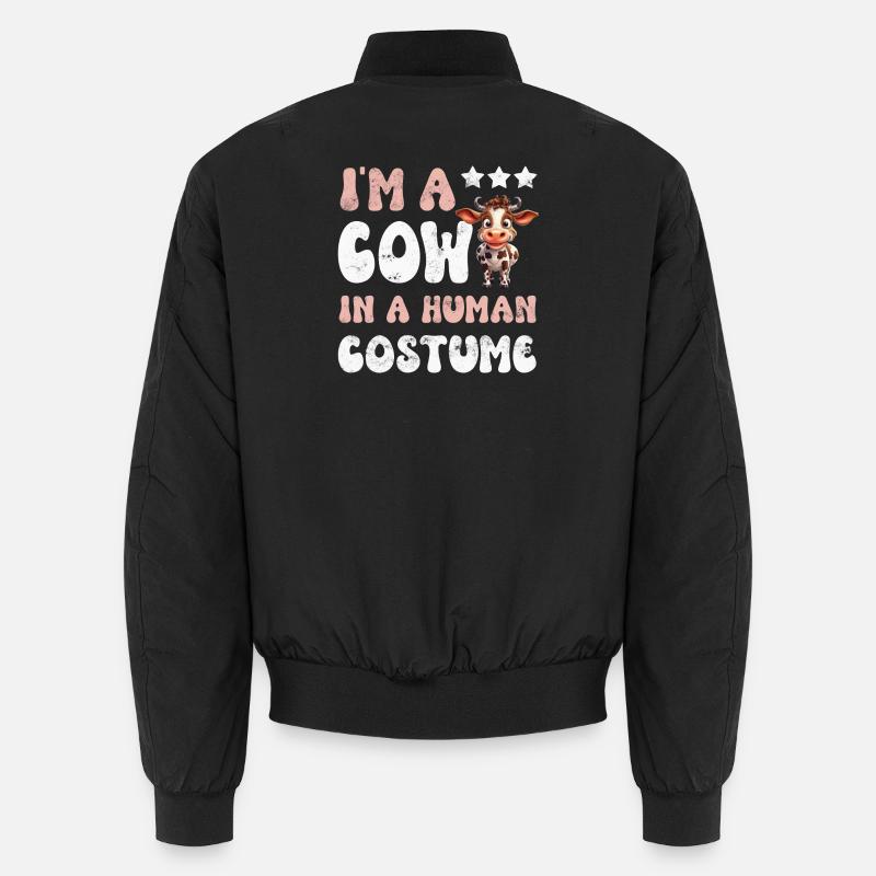 Cow Cows - Unisex Bomber Jacket - black