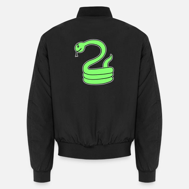 Serpent - Serpent vert Bomber unisexe