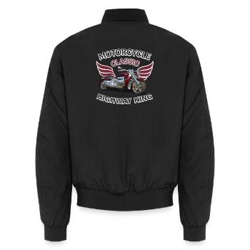 Classic Biker Vintage Retro Moto Speed Demon - Bomber unisexe - noir - Dos - AI Model Male 185 light (185cm)