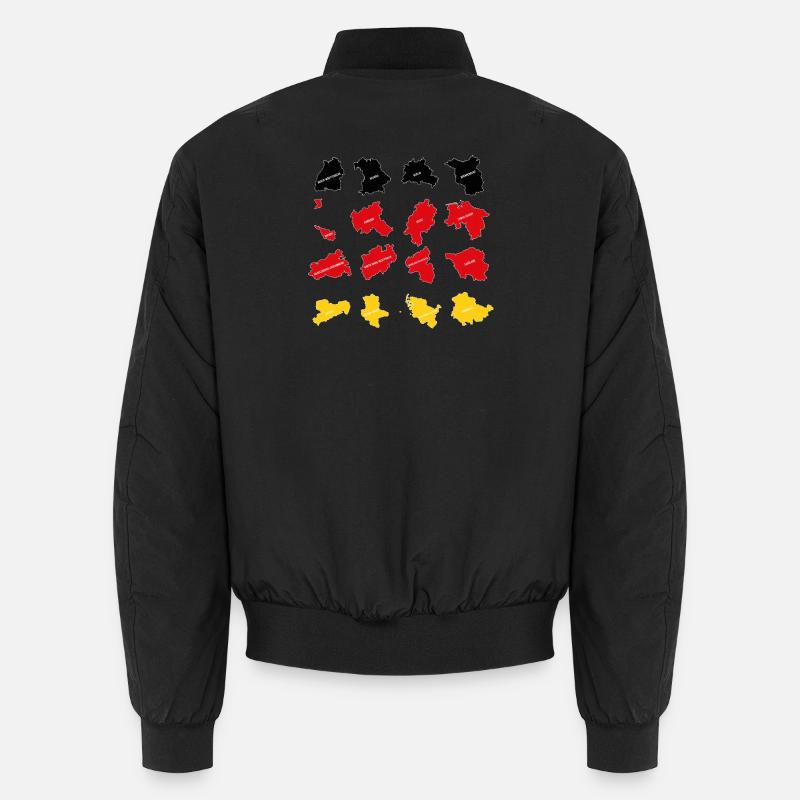 Drapeau des États allemands - Bomber unisexe - noir