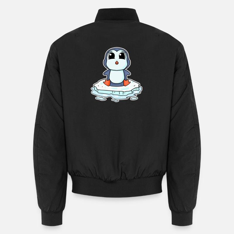Pinguin Pinguine - Unisex Bomberjacke - Schwarz