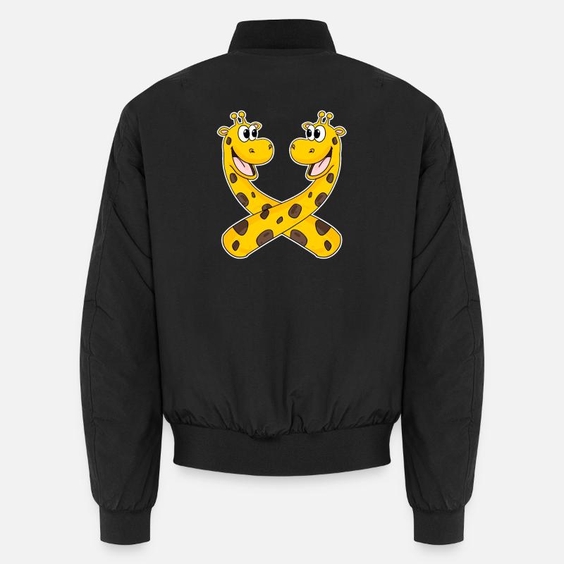 Girafe Girafe - Bomber unisexe - noir