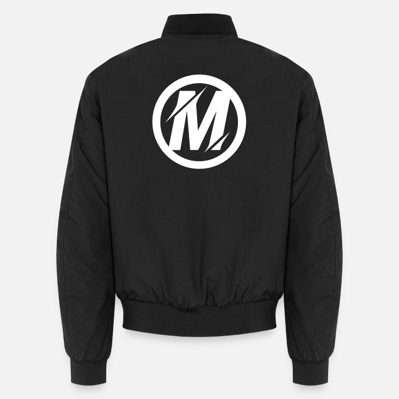 Illustration du logo M - Bomber unisexe - noir